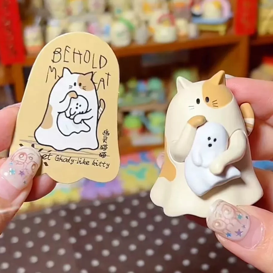 Heiße Original 52toys Ghody Behold My Cat Blind Box Figuren Tiny Blue Furbal Lucky Little Whiht Trendige Spielzeuge Sammlerstücke Deko-Geschenke