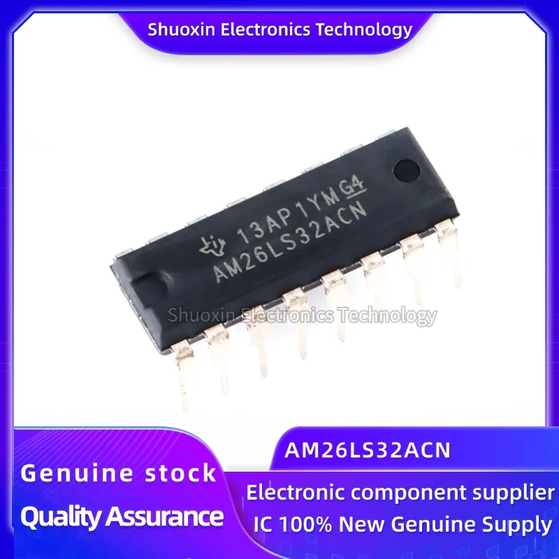 

10-100 Pieces/Batch 100% New Am26Ls32Acn Pdip-16 Four-Way Differential Line Receiver Chip