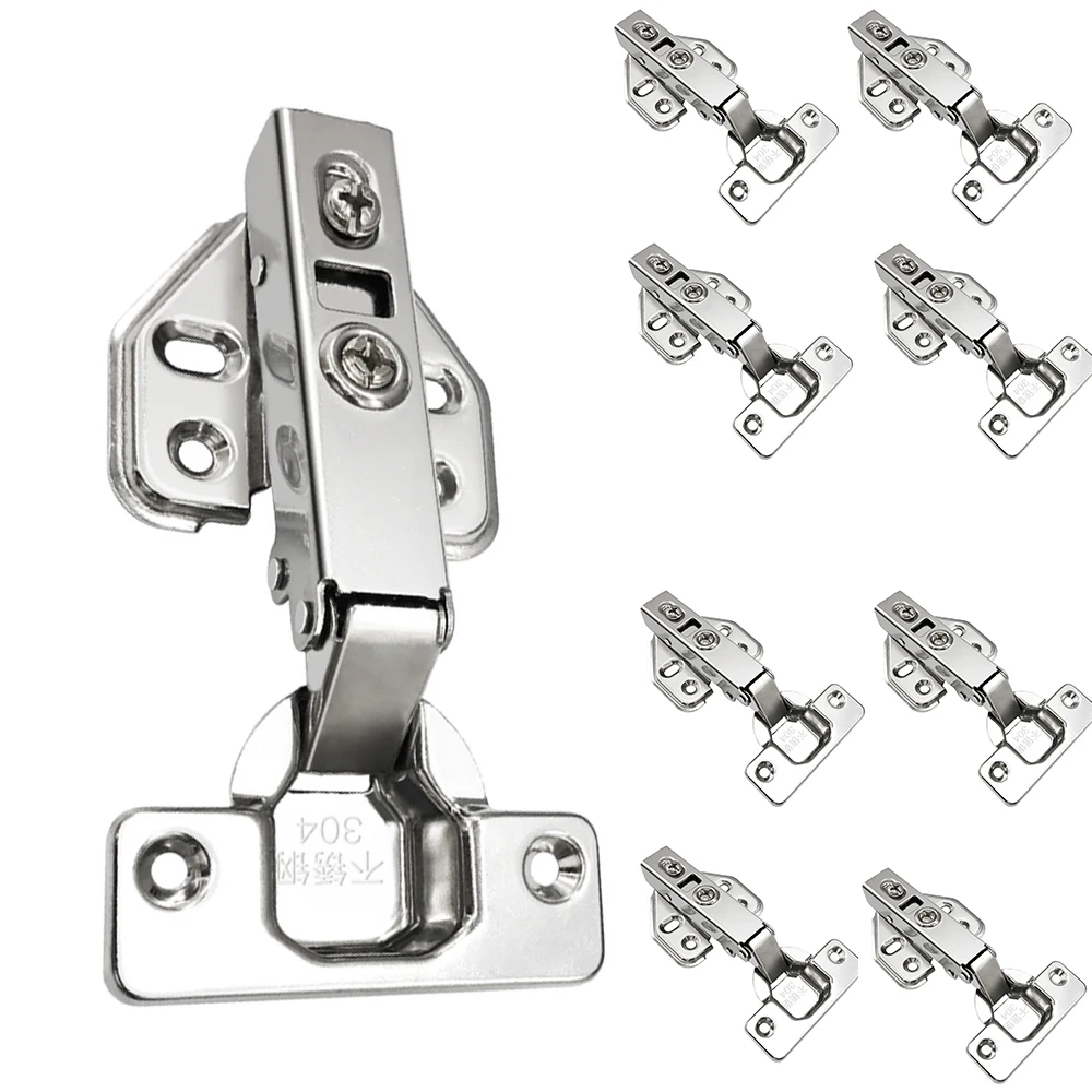 

Door Hinges Stainless Concealed Kitchen Cabinet Hinges Damping Buffers Hydraulic Hinges Pipe Furniture Hardware Accessories 10pc