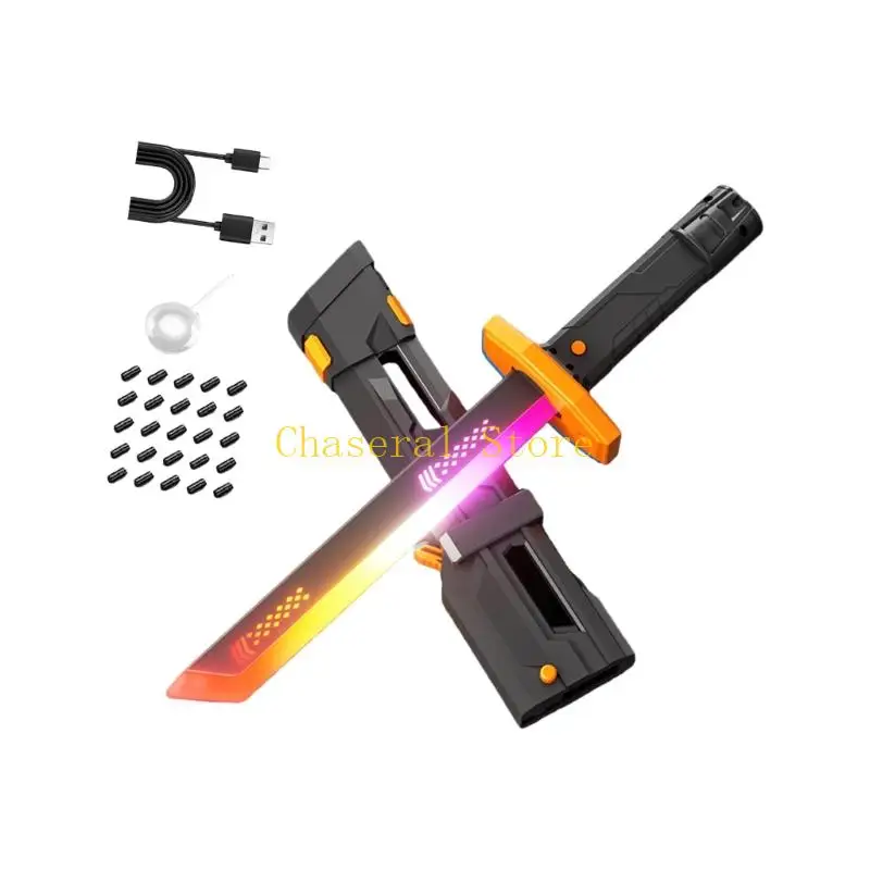 E7CE Ergonomisch handvat Effect-zwaardenspeelgoed met simulatiegeluid en LED-effecten voor kinderen Jongens Favoriete
