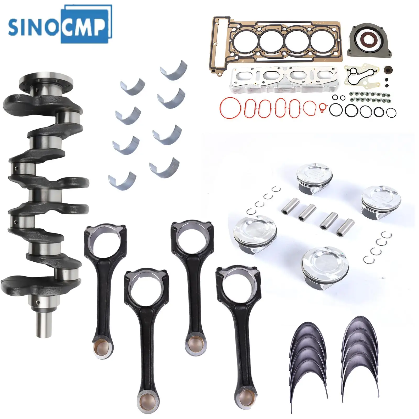 

M270.910 Engine Rebuild Overhaul Pistons Gasket Seals Crankshaft For Mercedes-Benz A160 A180 B180 CLA180 CLA200 GLA200 1.6T