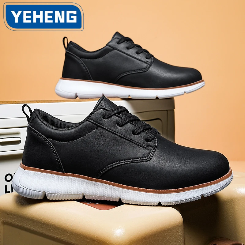

Spring leisure leather Leather Men Shoes Oxford Casual Shoes Classic Sneakers Comfortable Footwear Dress Shoes Large Size Flats