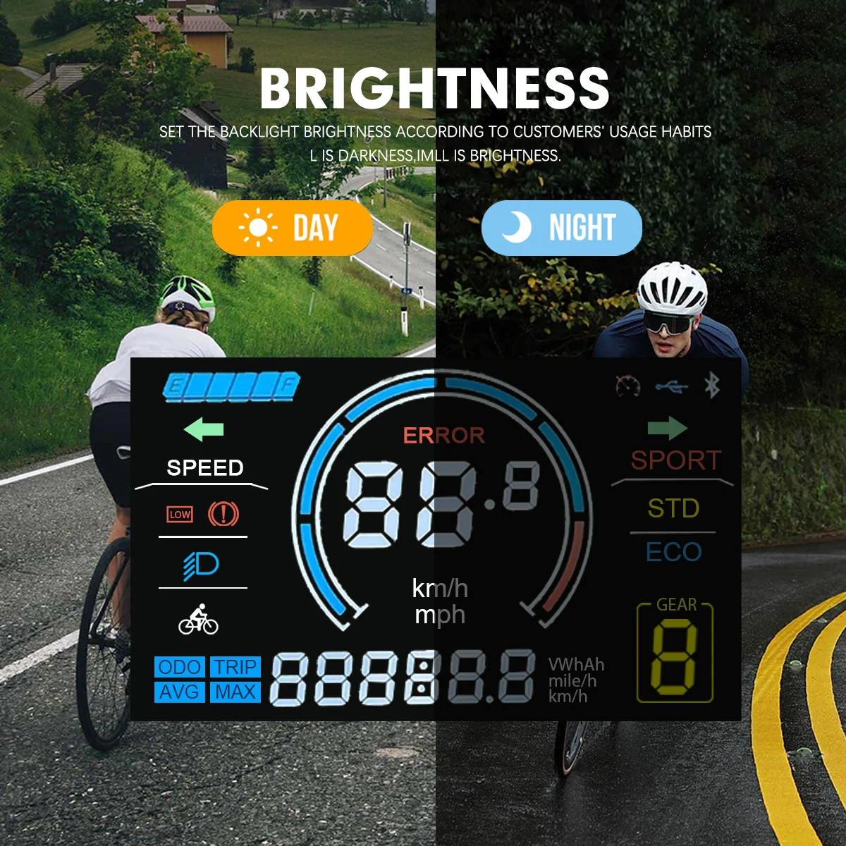 Prise SM/WP de contrôleur du match JN pour le kit de conversion d'Ebike Affichage électrique 24V-72V de document du JN-NFC S966 de vélo carte magnétique