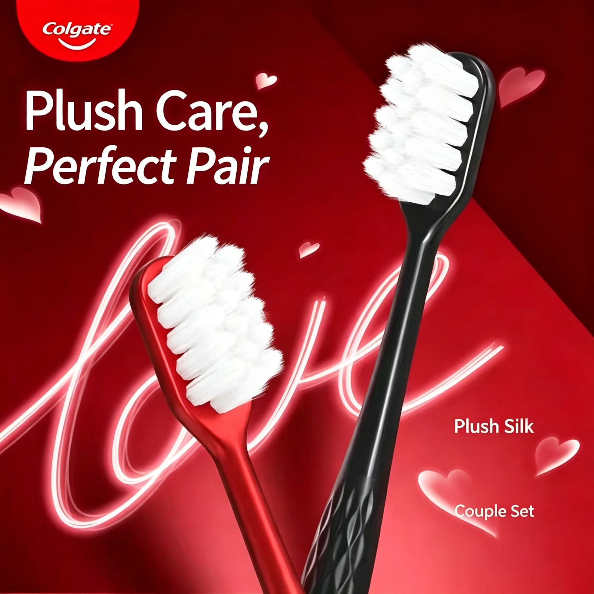 2Pcs Colgate Premium Ultra Soft Toothbrushes Individual Wrapped For Couples, Students, Wedding & Family Adults