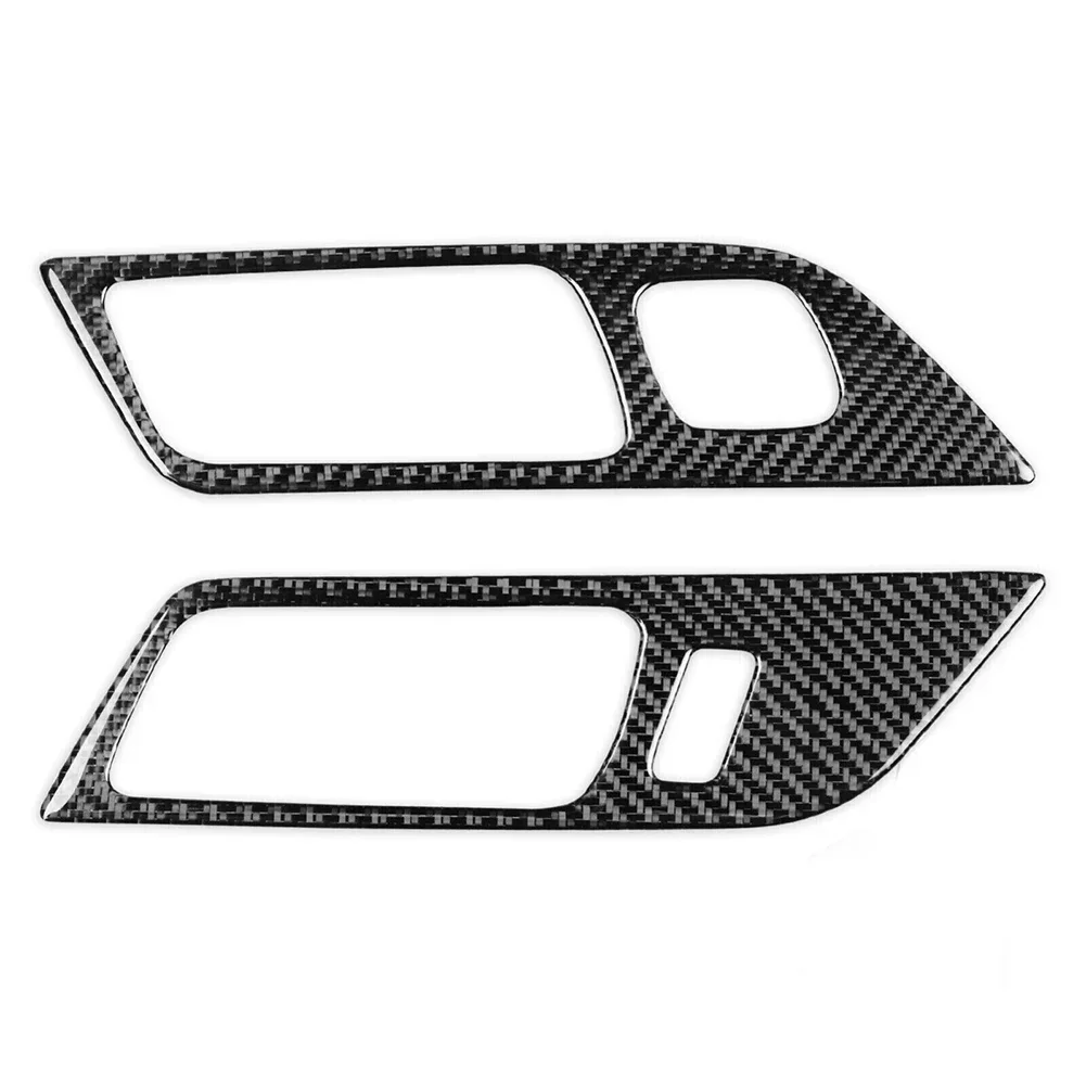 2015-2019 Trim Cover 2pcs Accessories Black Carbon Fiber High Quality Practical Replacement Useful Brand New Part