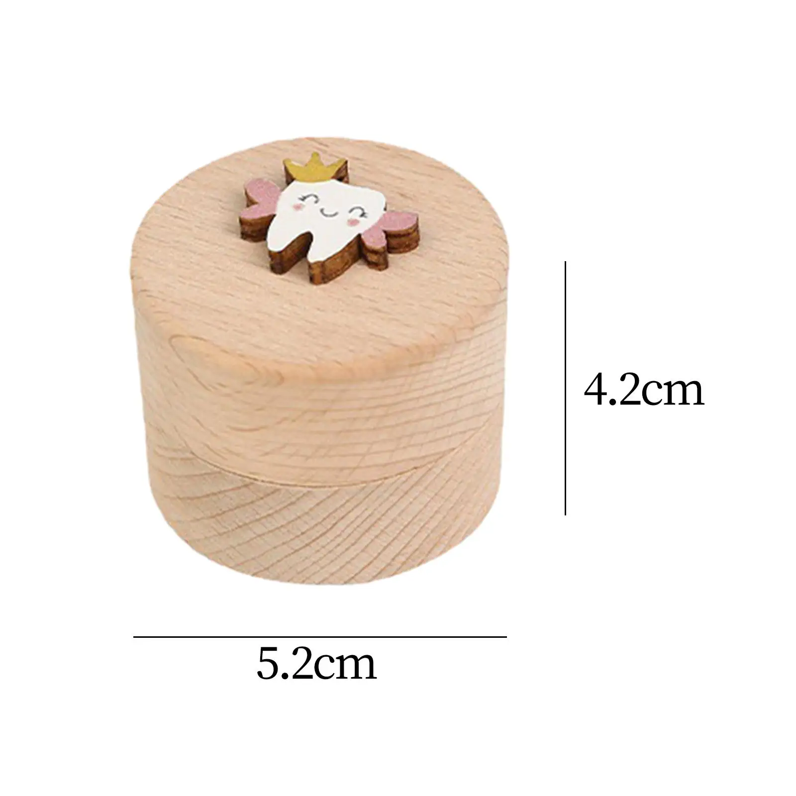 Zahnsparbox aus Holz, Fötaler Haarbehälter, Organizer, Andenken, Milchzahn-Aufbewahrung für Babyparty-Geschenk