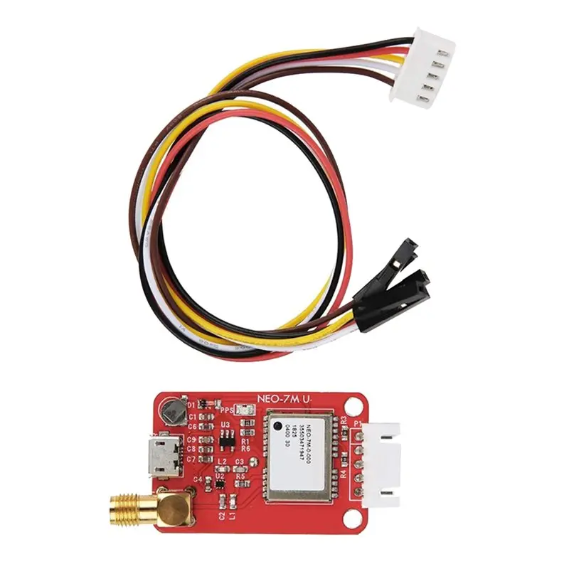 

Плата навигационного спутникового позиционирования модуля NEO-7M с антенной для последовательной связи с головкой SMA-A86G