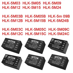 5W 220V to 5V/3.3V/9V/12V/15V/24V AC DC Mini Power Supply Module Board Hi-Link HLK-5M03 5M05 5M09 5M12 5M15 5M24 5M05B