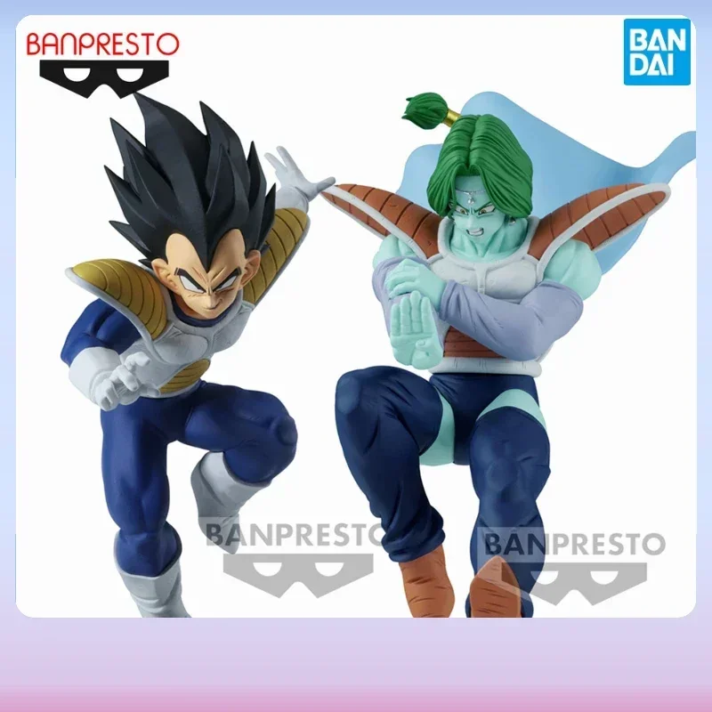 In Stock Bandai Original Anime Figure Dragon Ball Z MATCH MAKER Vegeta VS Zarbon PVC Toy BANPRESTO Action Super Saiyan Collector