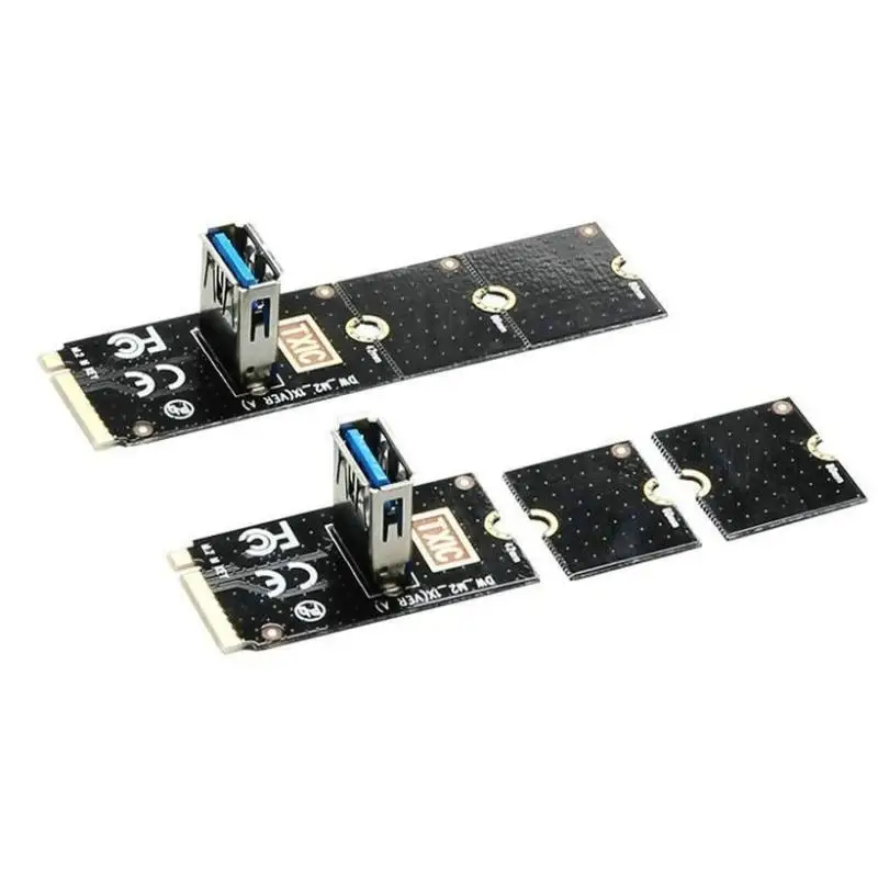 NGFF M2 to PCI E X16 Riser Card Adapter Board Mining Expansion Flexible PCI Express Adapter For Graphics Mining