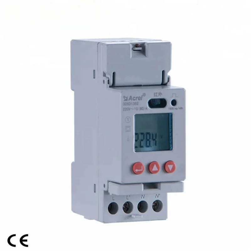 DDSD1352 単相ワイヤレス wifi エネルギーメーター、太陽光発電家庭用照明システムインバーター 5000 ワット用