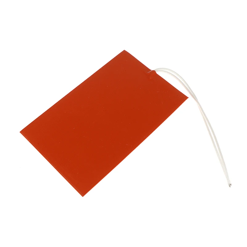 60W 12V Silicone Heating Pad Square Rubber Heat Mat Heated Bed Plate Flexible Waterproof 3D Printer