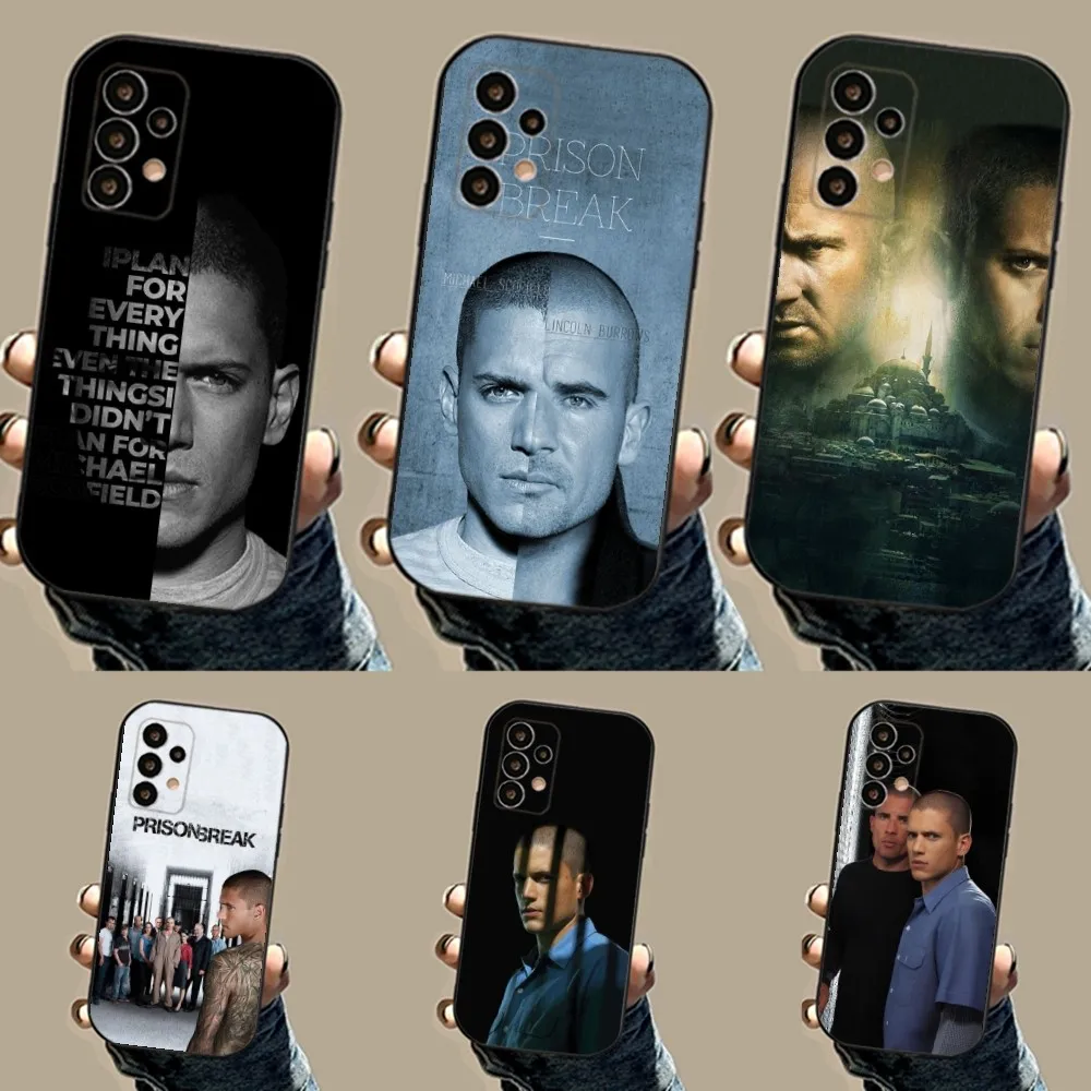 Prison Break TV Series Phone Case For Samsung S24,23,22,30,21,10,9,Ultra,Plus,Lite,FE,5G Black Soft Case