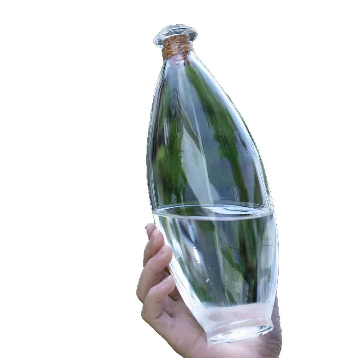 HYS new Chinese cold brew glass bottle transparent brewed tea glass water drop cold brew bottle high borosilicate teapot