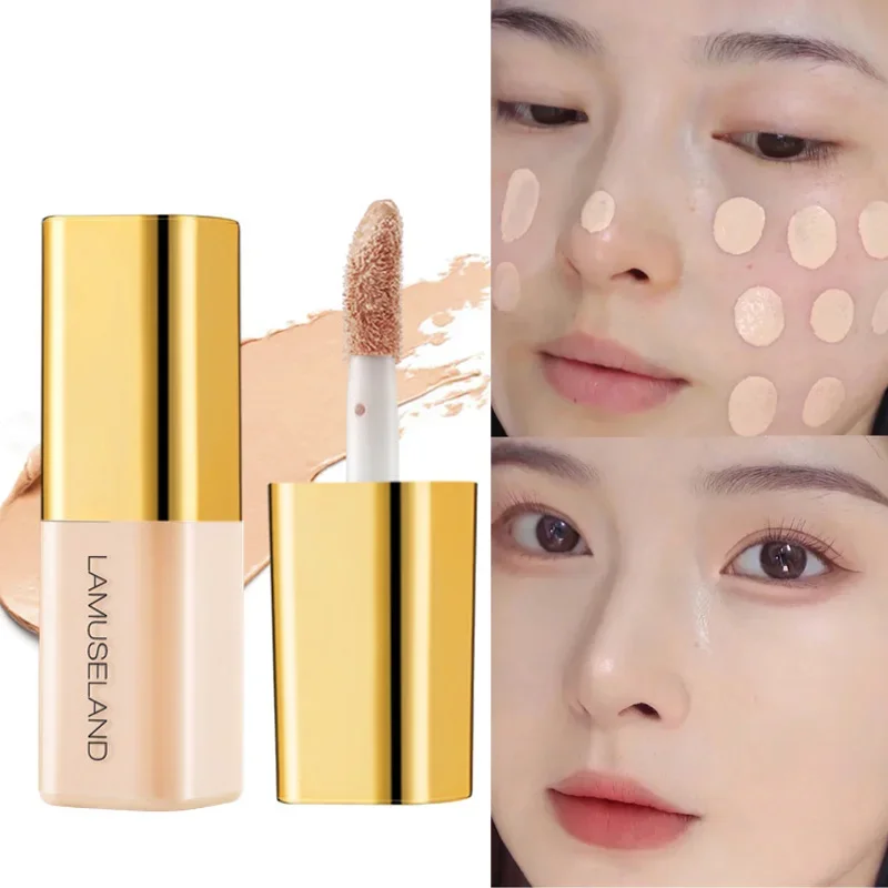 Mini Oil Control Matte Liquid Concealer Moisturize Full Coverage Invisible Pores Dark Circles Freckle Foundation Makeup Cosmetic