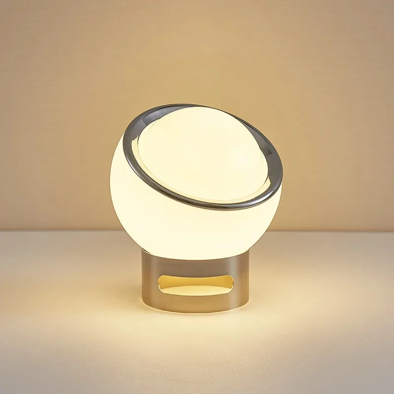 Medieval Century Protein Glass Table Lamp Bedroom Bedside Restaurant Bar Creative Decoration Atmosphere Lamp Simple Art