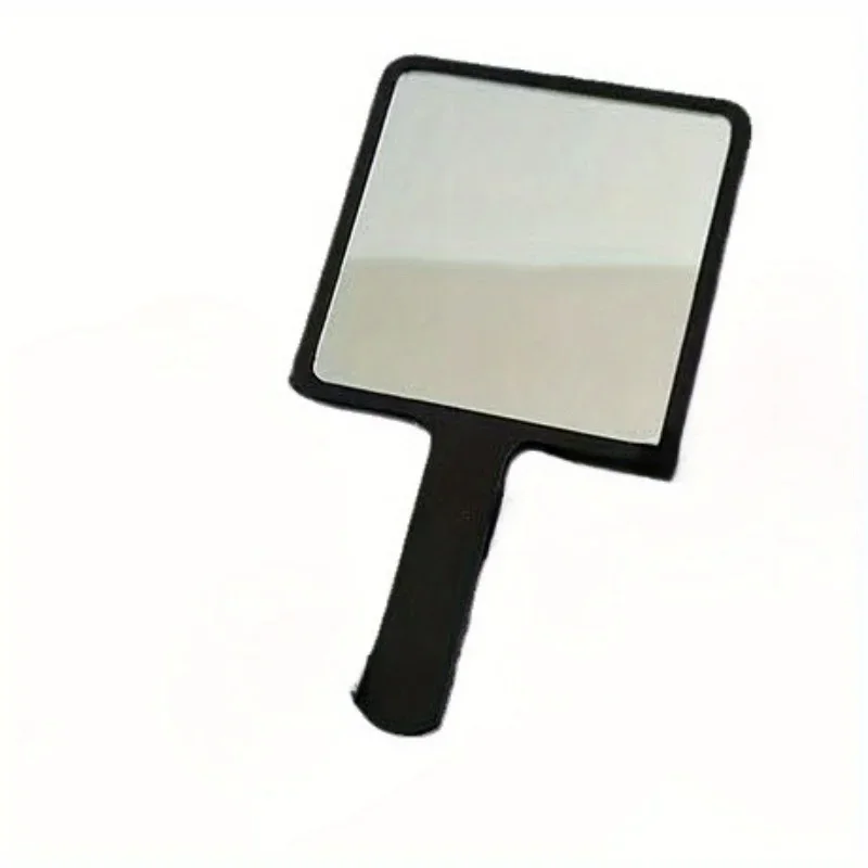 Espelho de maquiagem de viagem portátil com alça - moldura de plástico polido, montagem de cômoda, sem perfume, tema de desenho animado - presente perfeito para W