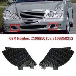2108850153 2108850253 For Mercedes Benz E-Class W210 E320 E430 E55 1999-2003 2x Car Front Bumper Cover Grilles Fog Light Cover