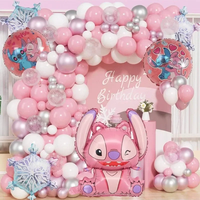 Stitch brincadeira balão conjunto alienígena experimento 626 engraçado rosto design com para crianças mordaça presentes brinquedos festa de aniversário surpresa balão dez