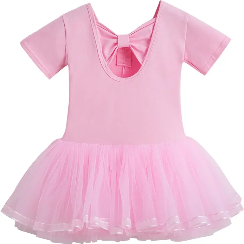 Long-Sleeved Children\'s Ballet Dress in Soft Velvet and Pink Gauze Skirt for Girls\' Dance Practice Leotards for Girls