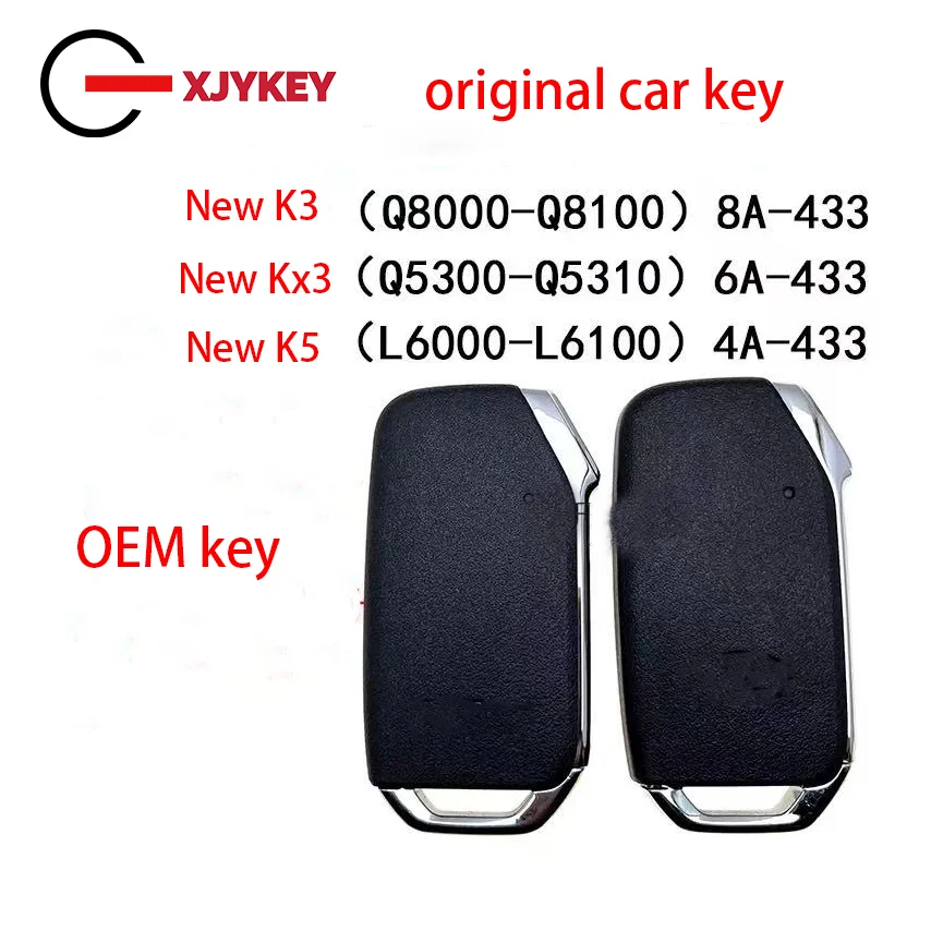 

XJY Original 433MHZ 8A 4A 6A Chip Remote Control Key for New Kia K3 Smart Card K5 Kaiku KX3 Aobao Genuine Car Smart Key