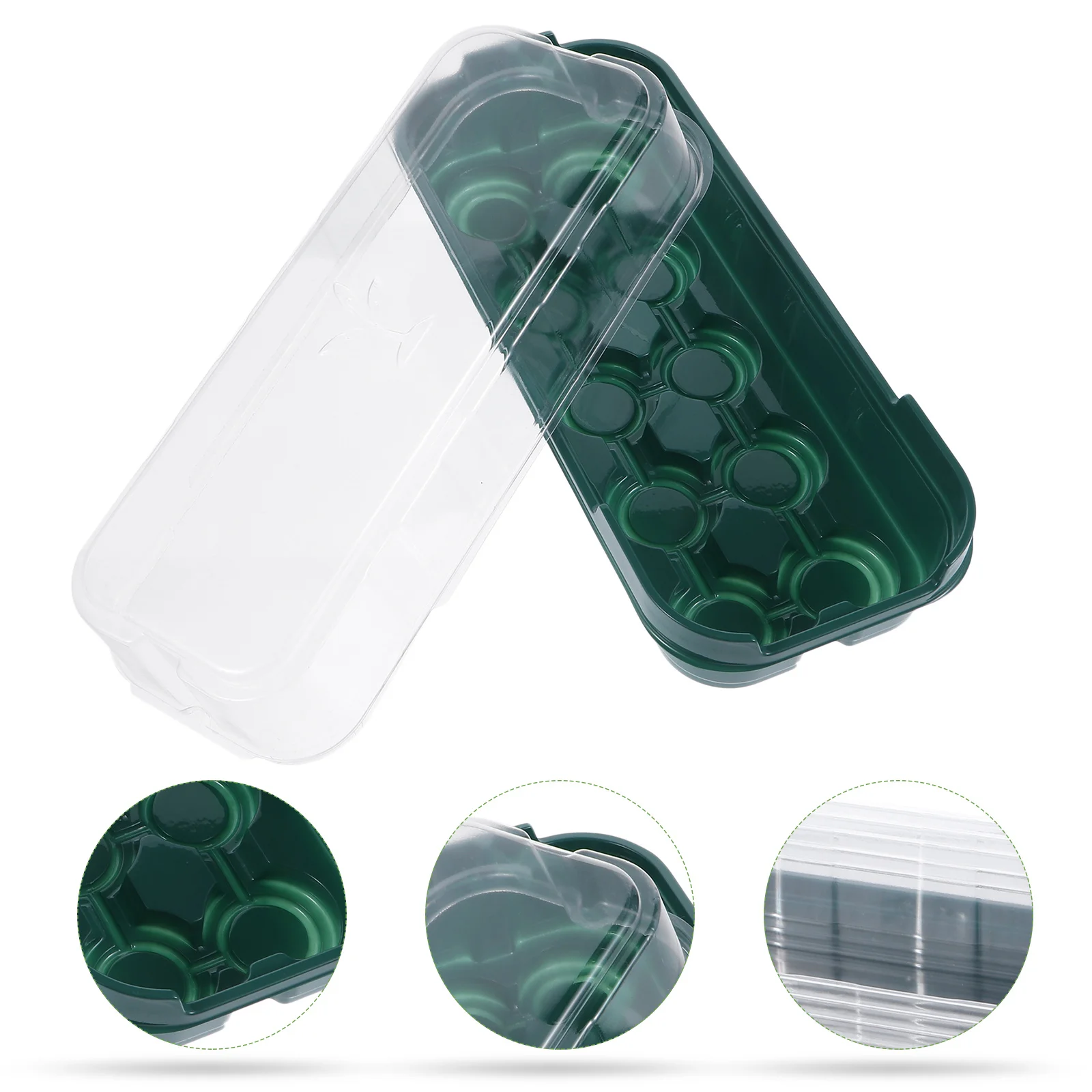 

5Pcs Plastic Nursery Tray Germination Box Sprouter Transparent Cover Garden Propagator for Home Vegetable Growth
