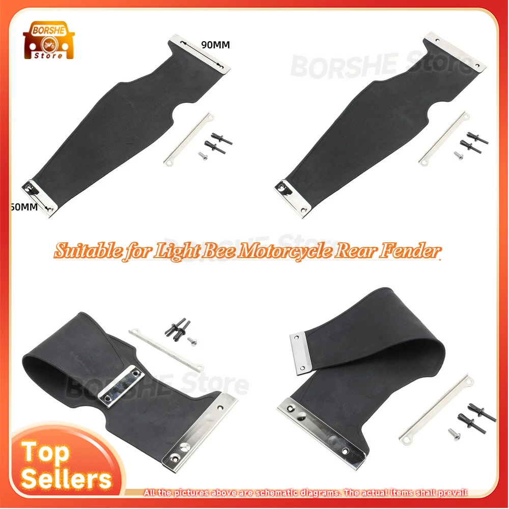 

Suitable for Light Bee Motorcycle Rear Fender Mudguard Shockproof Folding Water Deflector Accessory