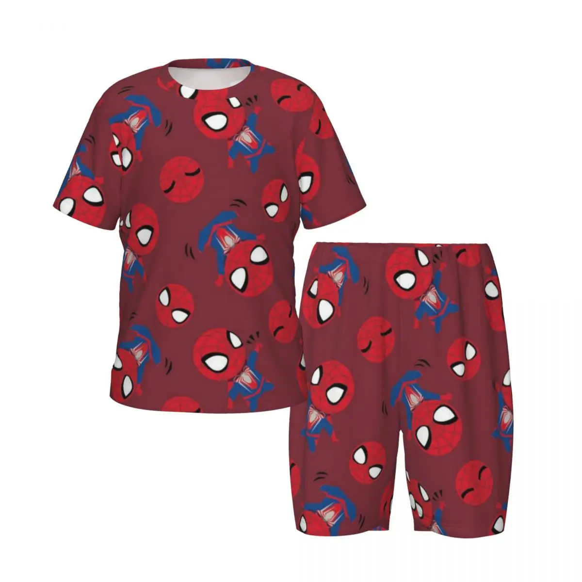 

Cute Marvel SpiderMan Pajamas 2 Pieces Set Western style home clothing for children Loungewear pyjama