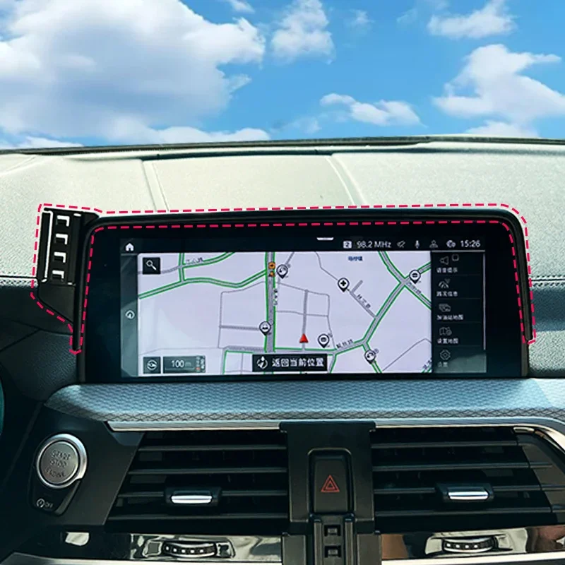 For BMW X3 G01 2018-2021 15W Wireless Fast Charging Phone Holder Dashboard Mount Genuine Style for 10 25 Inch Screen