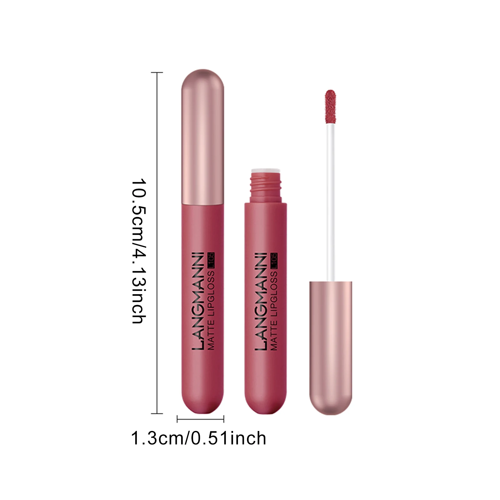 Soft Matte Lip Cream Nhẹ Liquid Lipstick Chống Nước Matte Môi Trang Điểm Dính Cốc 6 Màu Sắc Nude Bám Son quà Tặng Trang Điểm