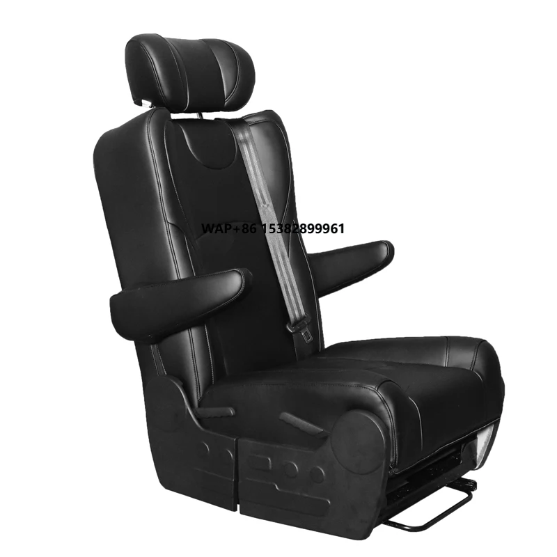 Rock & Roll Style Metal and Foam Three-Layer Campervan Bed Seats Double Armrest ISOfix Child Seat Mounts