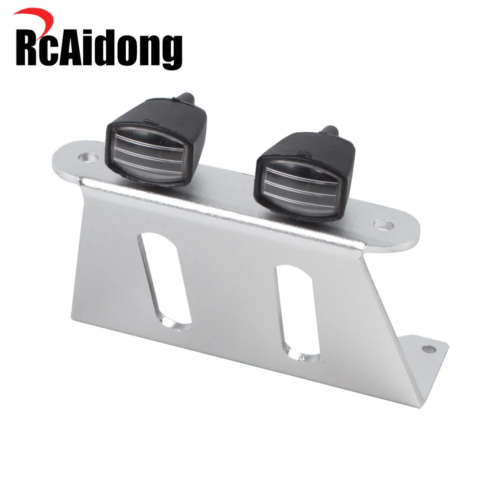 1/10 RC Off-Road Car Aluminum Bumper with LED Light for Tamiya CW-01 Midnight Pumpkin Lunch Box ORV 2wd Chassis Upgrades