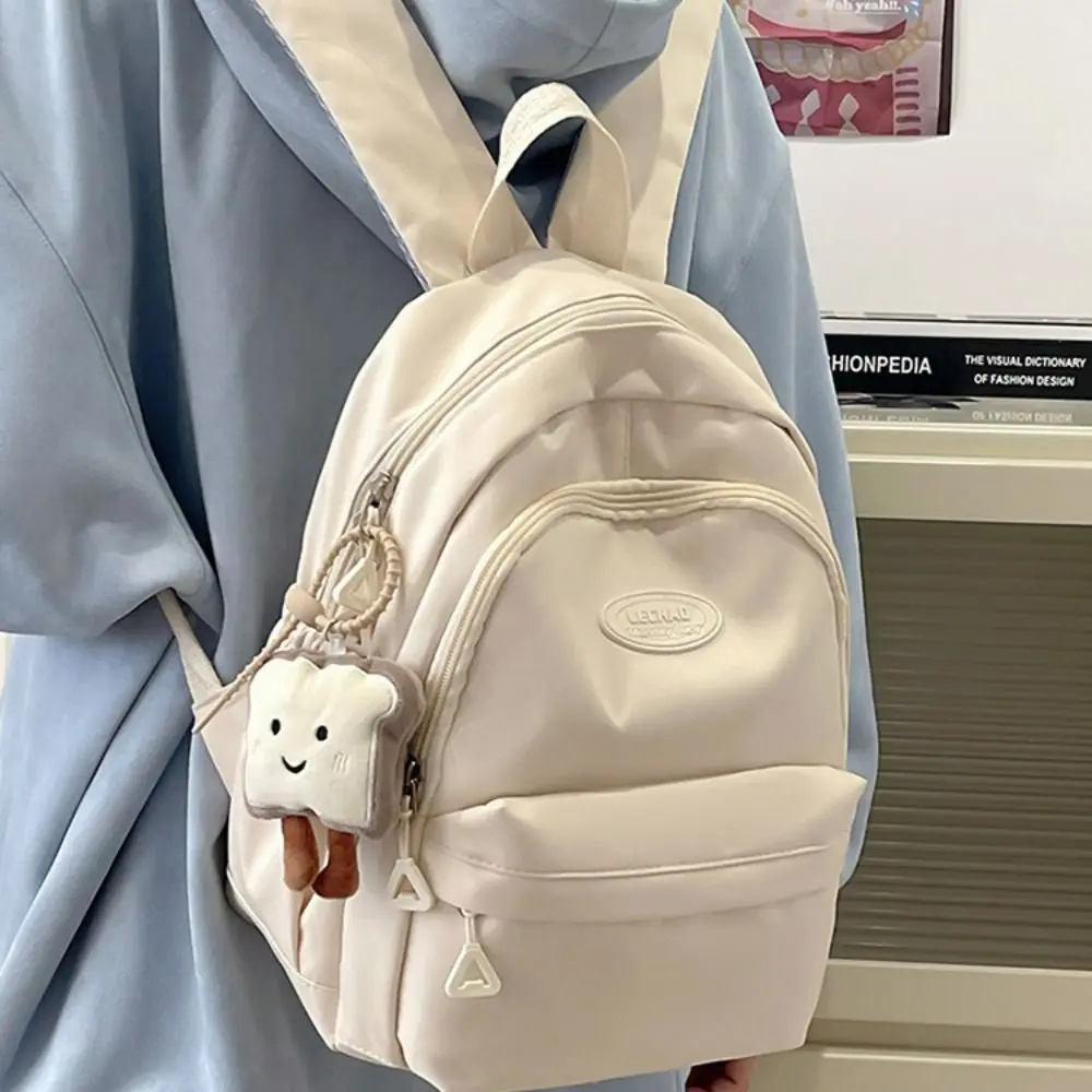 Cute Large Capacity Backpack Nylon Candy Color Schoolbag Travel Knapsacks Daily