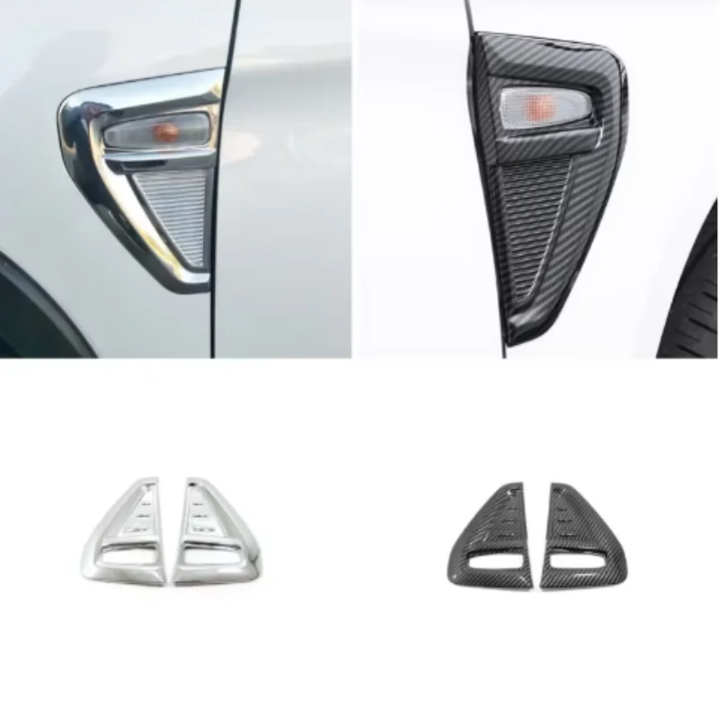 

For Mitsubishi ASX 2020 202 2022 2023 Accessories LHD Car Wing Side Badge Fender Emblem Cover Moulding Outside Body Lights