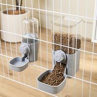 Automatic Pet Feeder Waterer Dog Cat Hanging Cage Bowl，Suitable for Small Puppy Cat Rabbit Food Container Dispenser Bowl