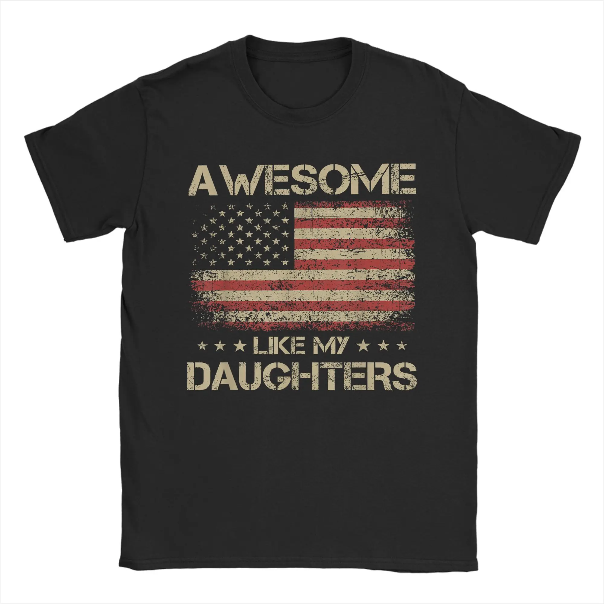 

Men Funny Dad Gifts From Daughter T Shirt Awesome Like My Daughters 100% Cotton Clothes Short Sleeve O Neck Tees T-Shirts