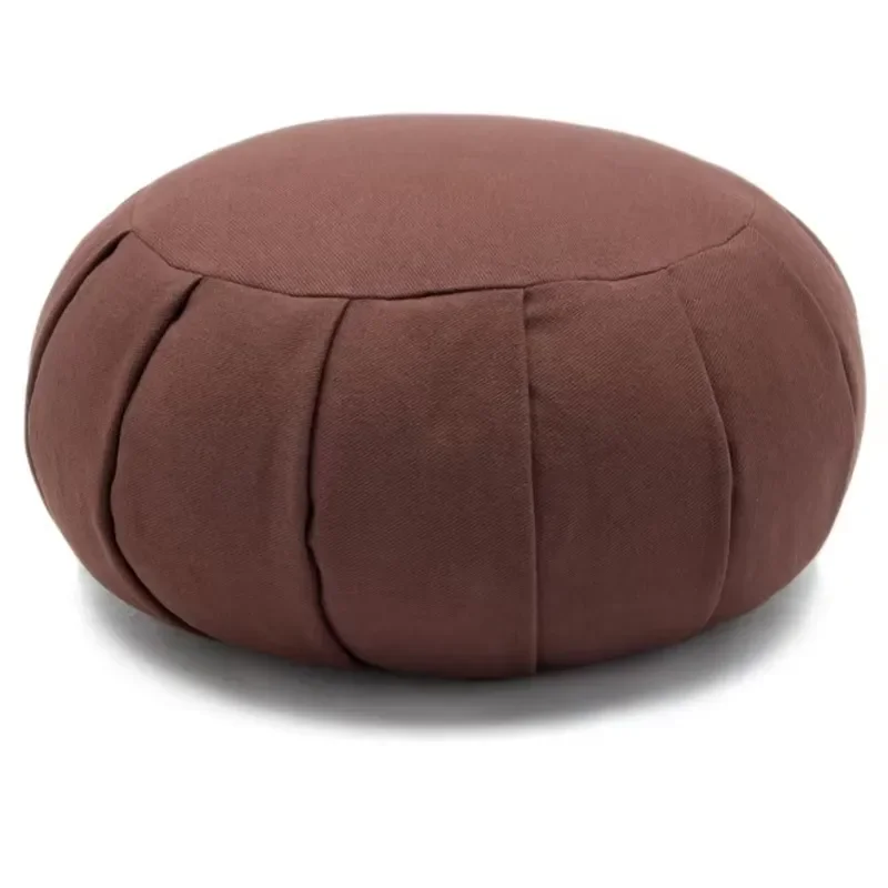 Modern Large Zafu Meditation Pillow Mat Buckwheat Yoga Cushion for Mindfulness Practice Comfortable Floor Seat Support
