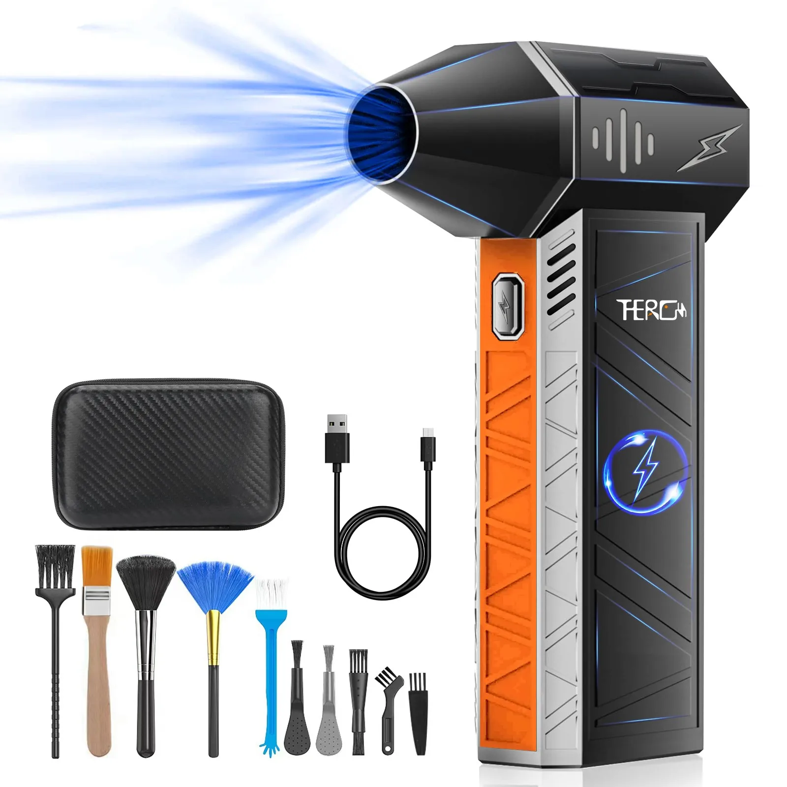X3Pro 핸드헬드 미니 터보 팬 제트, 150000RPM 강력한 에어 블로워 압축 공기 먼지 제거기 자동차 건조기/PC/가정...