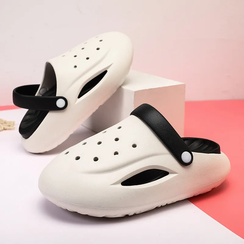 

Women Summer Non-slip EVA Slippers Ladies Casual Hole Garden Sandals Female Soft Sole Home Indoor Outdoor Pump Shoes