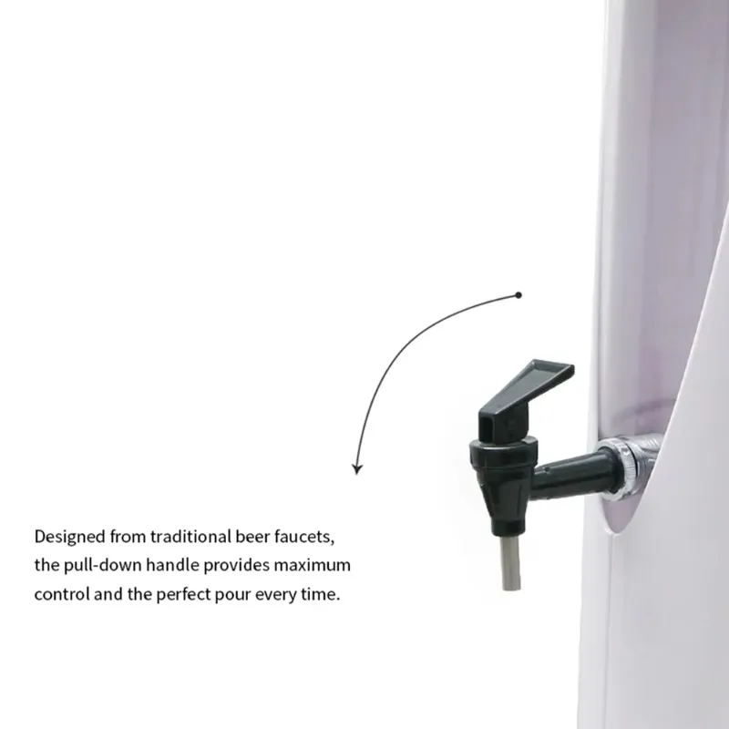 Plastic beverage dispenser 3L beer tower with ice tube