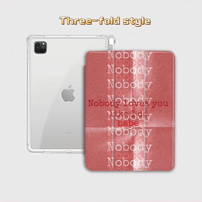 

Чехол для планшета в стиле ретро с красными надписями для iPad Pro 10/11 дюймов 2020/6-го/7-го/8-го поколения/Air 3-го поколения/Air 4-го поколения/9-го поколения/Air 5-го поколения 2022/Air 16