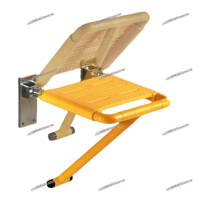 

Wall Mounted Folding Shower Stool Anti-Slip Bath Seat for Elderly Safety Adjustable Bathroom Chair Foldable Shower Bench