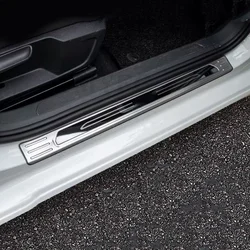 Car Scuff Plate Door Sill Trim Welcome Pedal Car Accessories Stainless Steel for VW Golf 8 MK8 R-line 2020 2021 2022 2023 2024