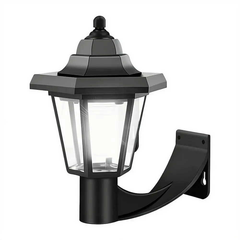 Garden Wall Light 1.5M Solar Courtyard Light Retro Streetlight Outdoor Lawn Path Courtyard Floor Lamp