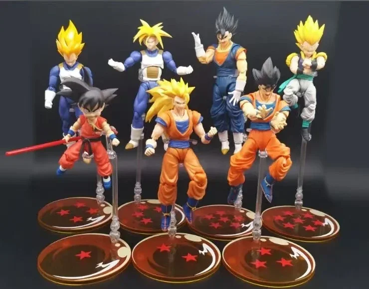 In Stock, Venue-limited Same Style SHF Dragon Ball Seven-star Bracket Platform, Set of 7, Model Toy Collection Gift