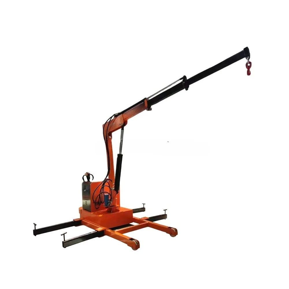 Electric Small Diesel Folding Hoist with Support Lifter Hydraulic Engine Crane