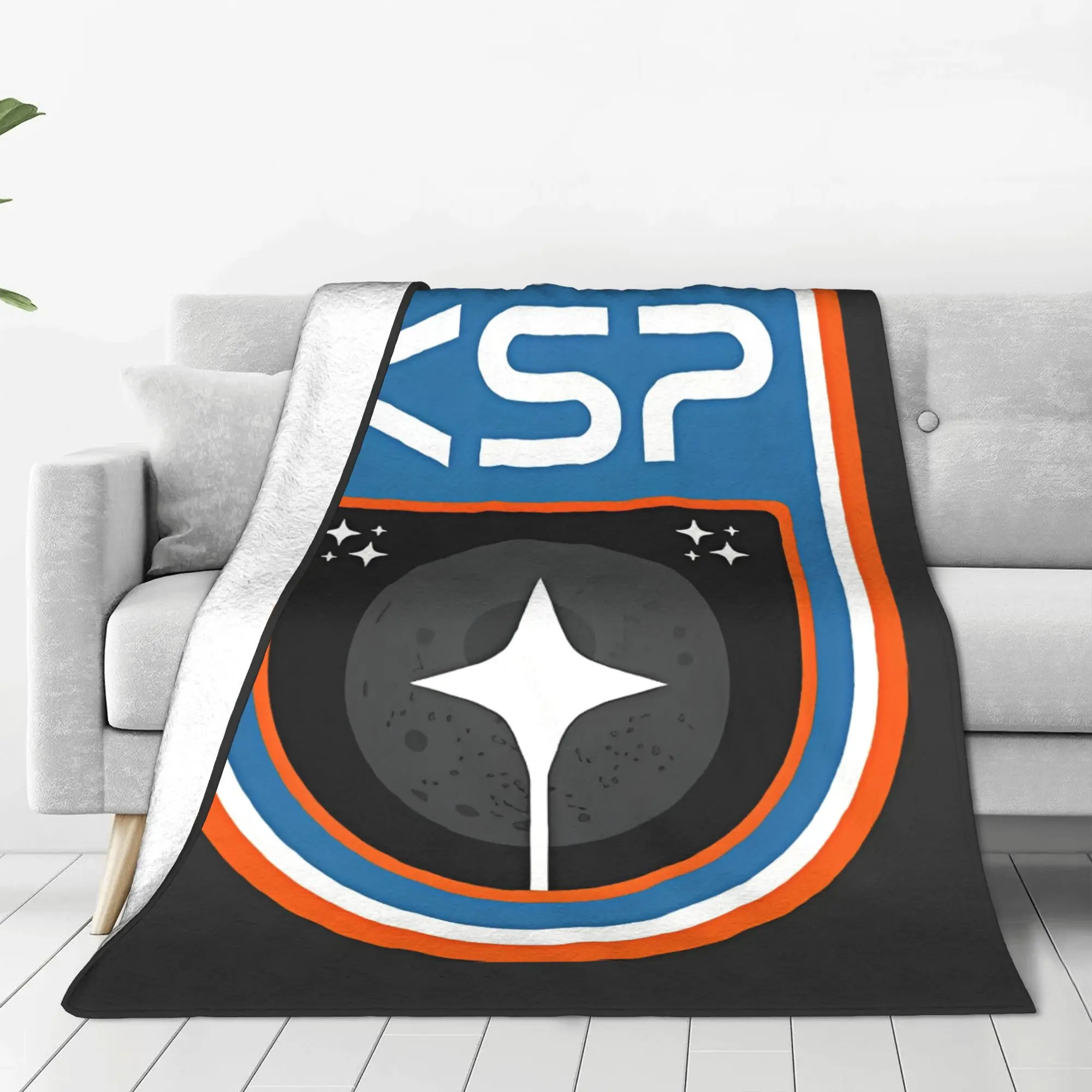1PC Mun Badge Kerbal Space Program Home Room Decorations Winter Blankets For Adults Bedding Home Interior Sofa Knee