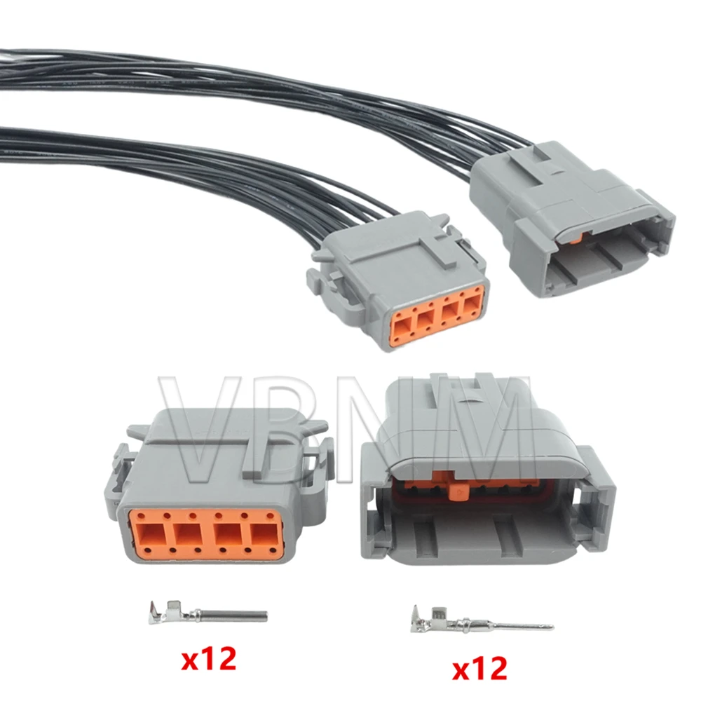 12 Pin DTM06-12SA DTM04-12PA DTM Auto Deutsch Connector Automotive Plug with Pin  Car Waterproof Socket