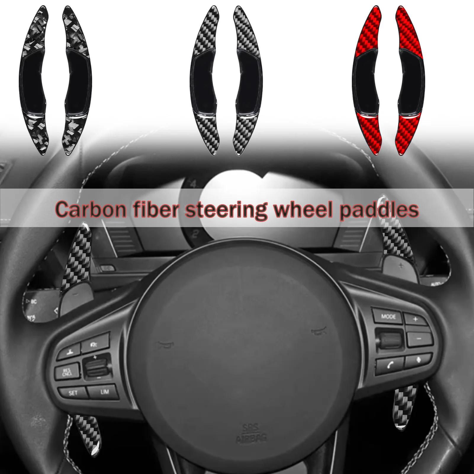 

For Toyota Camry, Raize, Corolla, Land Cruiser, 86 Interior, SUPRA, Steering Wheel, Shifting Paddle