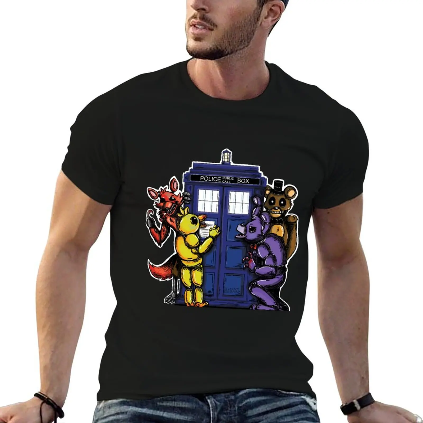 The Animatronics Have the Phone Box T-Shirt anime figures cute tops mens graphic t-shirts